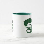 Dunkelgrüne Fußball-Tasse für deinen Bruder Tasse (Zentrum)