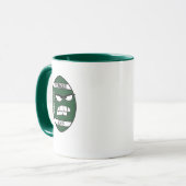 Dunkelgrüne Fußball-Tasse für Ihren Onkel Tasse (Vorderseite Links)