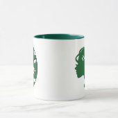 Dunkelgrüne Fußball-Tasse für Mama Tasse (Zentrum)