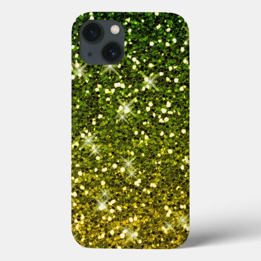Dunkelgrüne Glitzer schimmern Case-Mate iPhone Hülle (Rückseite)