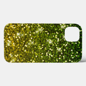 Dunkelgrüne Glitzer schimmern Case-Mate iPhone Hülle (Rückseite (Horizontal))