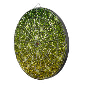 Dunkelgrüne Glitzer schimmern Dartscheibe (Vorderseite rechts)