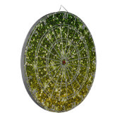 Dunkelgrüne Glitzer schimmern Dartscheibe (Vorderseite Links)