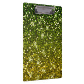 Dunkelgrüne Glitzer schimmern Klemmbrett (Rechts)