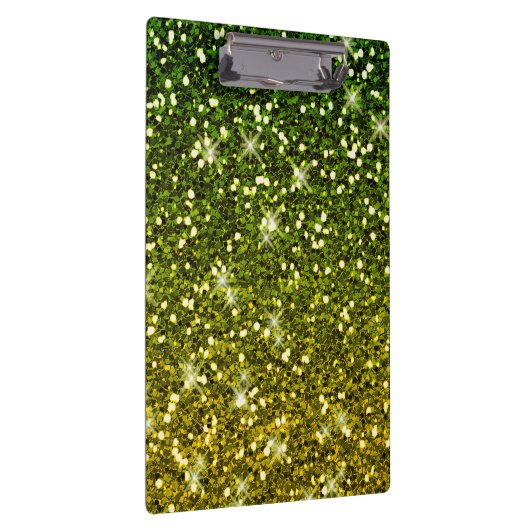 Dunkelgrüne Glitzer schimmern Klemmbrett (Rechts)