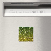 Dunkelgrüne Glitzer schimmern Magnet (In Situ (Geschirrspüler))
