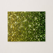 Dunkelgrüne Glitzer schimmern Puzzle (Horizontal)