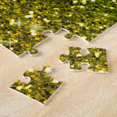 Dunkelgrüne Glitzer schimmern Puzzle (Seite)