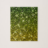 Dunkelgrüne Glitzer schimmern Puzzle (Vertikal)