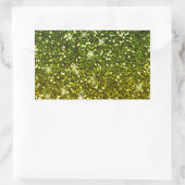 Dunkelgrüne Glitzer schimmern Rechteckiger Aufkleber (Tasche)