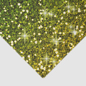 Dunkelgrüne Glitzer schimmern Seidenpapier (Ausschnitt)