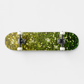 Dunkelgrüne Glitzer schimmern Skateboard (Horizontal)