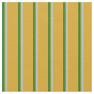 Dunkelgrüne, grüne, graue und goldene Linien Stoff