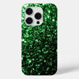 Dunkelgrüne Imitate Glitzer Glitzern Klingeln Case-Mate iPhone Hülle
