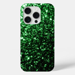 Dunkelgrüne Imitate Glitzer Glitzern Klingeln Case-Mate iPhone Hülle