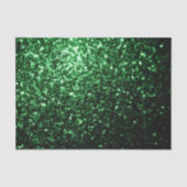 Dunkelgrüne Imitate Glitzer Glitzern Seidenpapier (Vorderseite)