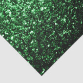 Dunkelgrüne Imitate Glitzer Glitzern Seidenpapier (Ausschnitt)