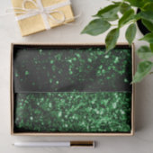 Dunkelgrüne Imitate Glitzer Glitzern Seidenpapier (Geschenk)