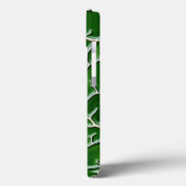 Dunkelgrüne iPhone-Hülle mit Adertextur-Design Case-Mate iPhone Hülle (Rückseite / Links)