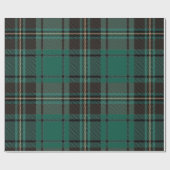 Dunkelgrüne Jahrgänge Weihnachten - Karierter Stre Geschenkpapier (Flach)