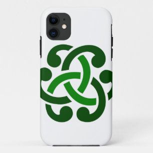 Dunkelgrüne keltische Knoten Case-Mate iPhone Hülle