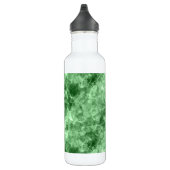 Dunkelgrüne Krummlinge Edelstahlflasche (Rechts)