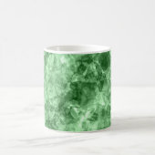 Dunkelgrüne Krummlinge Kaffeetasse (Mittel)