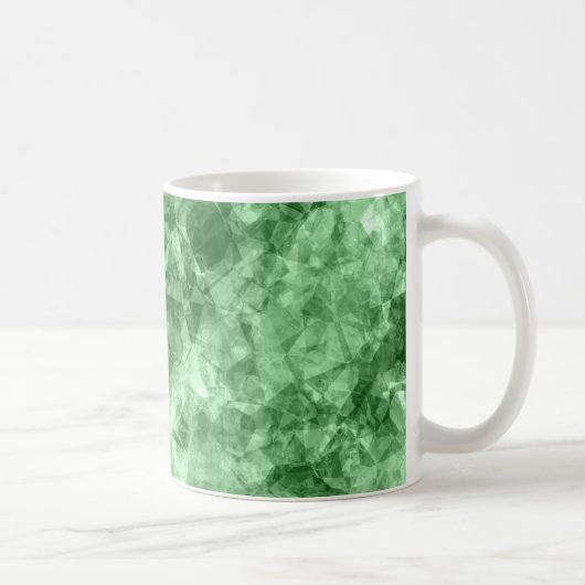 Dunkelgrüne Krummlinge Kaffeetasse (Rechts)