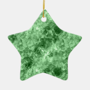 Dunkelgrüne Krummlinge Keramik Ornament