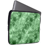Dunkelgrüne Krummlinge Laptopschutzhülle (Vorne Rechts)