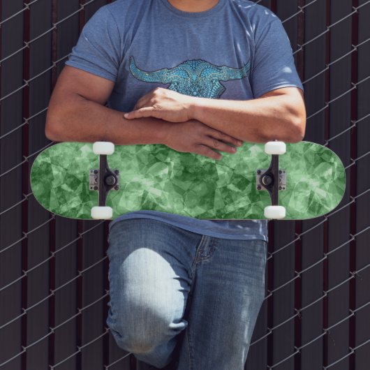 Dunkelgrüne Krummlinge Skateboard (Außenbereich 3)