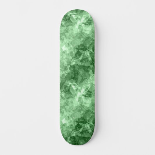 Dunkelgrüne Krummlinge Skateboard (Vorderseite)