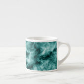 Dunkelgrüne Marmorbeschaffenheit Espressotasse (Rechts)