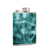 Dunkelgrüne Marmorbeschaffenheit Flachmann (Rechts)