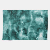 Dunkelgrüne Marmorbeschaffenheit Geschirrtuch (Horizontal)
