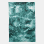 Dunkelgrüne Marmorbeschaffenheit Geschirrtuch (Vertikal)