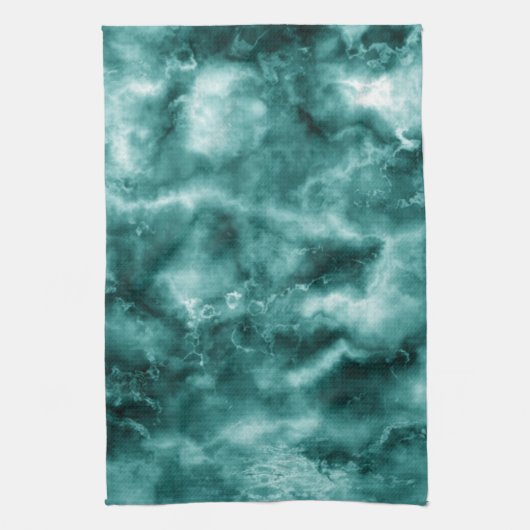 Dunkelgrüne Marmorbeschaffenheit Geschirrtuch (Vertikal)