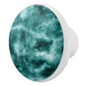 Dunkelgrüne Marmorbeschaffenheit Keramikknauf (Rechts)