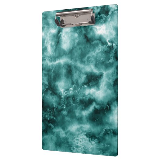 Dunkelgrüne Marmorbeschaffenheit Klemmbrett (Links)