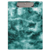 Dunkelgrüne Marmorbeschaffenheit Klemmbrett (Vorderseite)