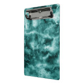 Dunkelgrüne Marmorbeschaffenheit Mini Klemmbrett (Gewinkelt2)