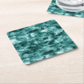 Dunkelgrüne Marmorbeschaffenheit Rechteckiger Pappuntersetzer (angewinkelt)