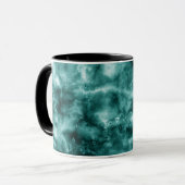 Dunkelgrüne Marmorbeschaffenheit Tasse (Vorderseite Links)