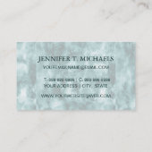 Dunkelgrüne Marmorbeschaffenheit Visitenkarte (Rückseite)