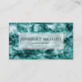 Dunkelgrüne Marmorbeschaffenheit Visitenkarte (Vorderseite)