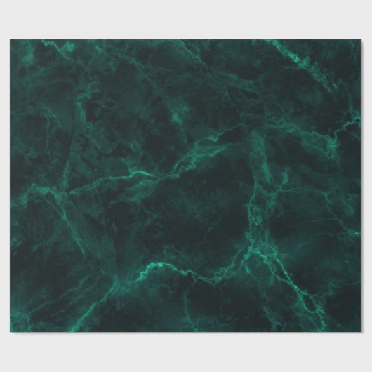 Dunkelgrüne Marmorstruktur Geschenkpapier (Flach)