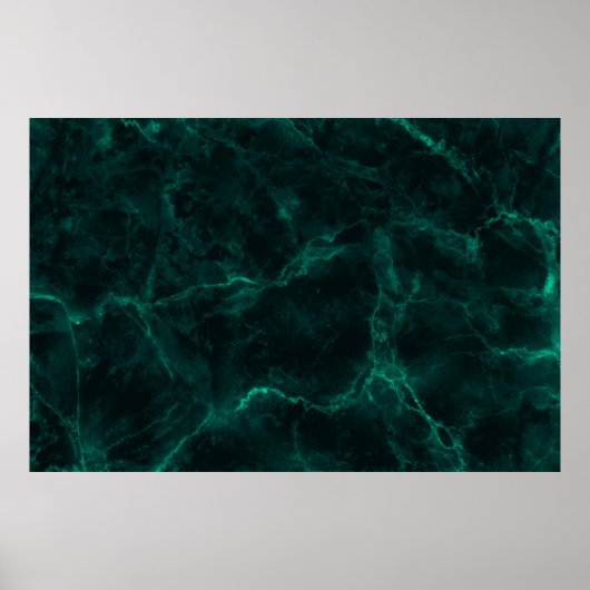 Dunkelgrüne Marmorstruktur Poster (Vorne)
