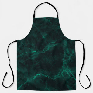 Dunkelgrüne Marmorstruktur Schürze