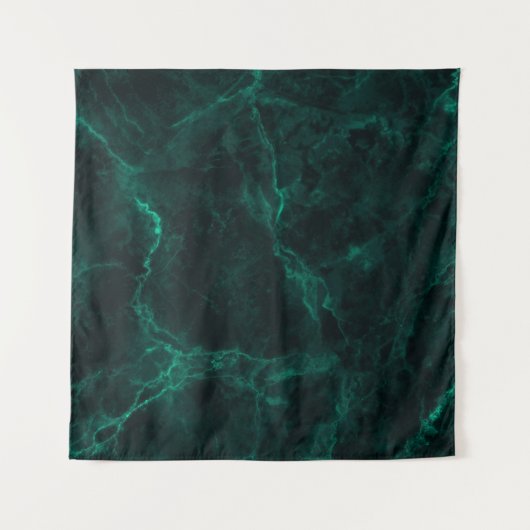 Dunkelgrüne Marmorstruktur Wandteppich (Vorderseite (Horizontal))