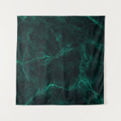 Dunkelgrüne Marmorstruktur Wandteppich (Vorderseite)